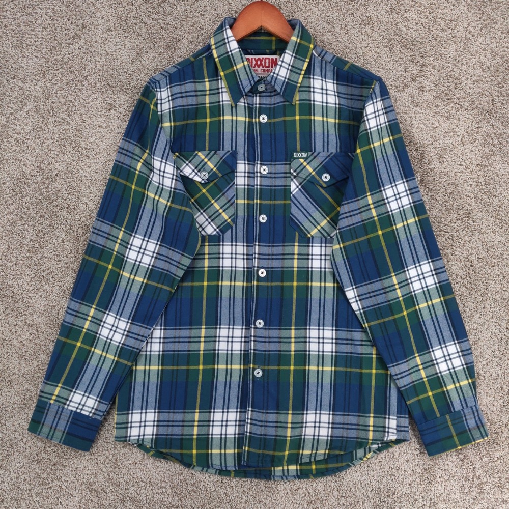 Dixxon Flannel Company Griswold 00 Shirt Mens Small Plaid Long Sleeve Button